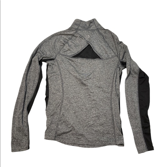 Women's Black/Gray Danskin Now Track Jacket Running Gym Athletic Half Zip Top M - Picture 4 of 11